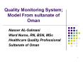 Quality Monitoring System; Model From sultanate of Oman PowerPoint PPT Presentation