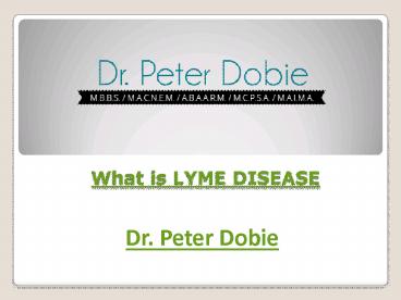What is LYME DISEASE