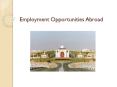 Employment Opportunities Abroad PowerPoint PPT Presentation