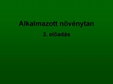 Alkalmazott n