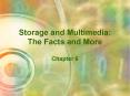 Storage and Multimedia: The Facts and More PowerPoint PPT Presentation