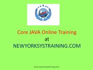 CORE JAVA Online Training and Placement Assistance