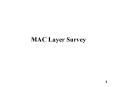MAC Layer Survey PowerPoint PPT Presentation