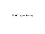 MAC Layer Survey