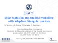 Solar radiation and shadow modelling with adaptive triangular meshes PowerPoint PPT Presentation