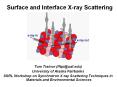 Surface and Interface X-ray Scattering PowerPoint PPT Presentation