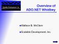 Overview of ADO.NET Whidbey PowerPoint PPT Presentation