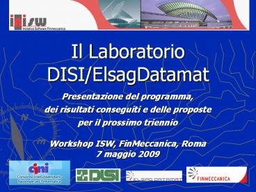 Il Laboratorio DISI/ElsagDatamat