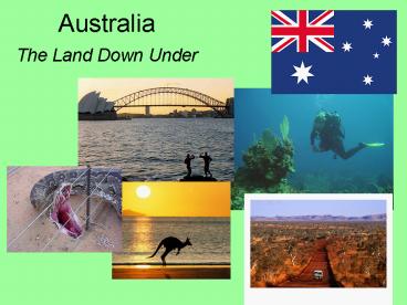 Australia  The Land Down Under