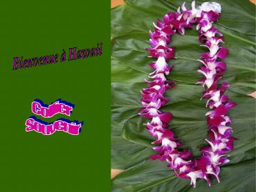 Bienvenue 