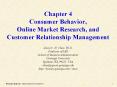Chapter 4 Consumer Behavior, Online Market Research, and Customer Relationship Management PowerPoint PPT Presentation