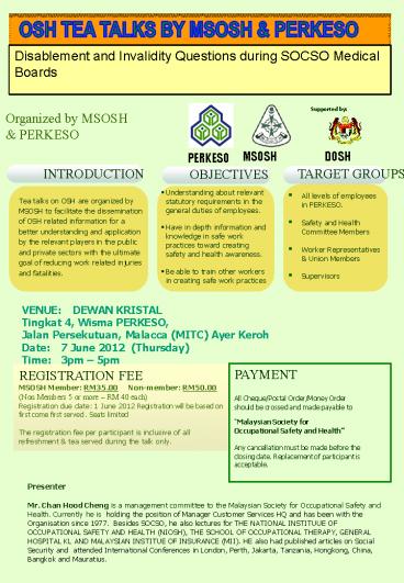 Disablement and Invalidity Questions during SOCSO Medical Boards