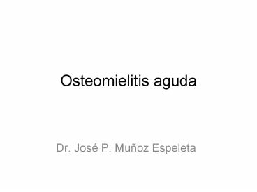 Osteomielitis aguda