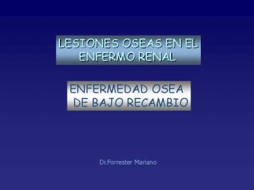 LESIONES OSEAS EN EL