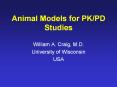 Animal Models for PK/PD Studies PowerPoint PPT Presentation
