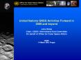 United Nations GNSS Activities Forward in 2005 and beyond John Wilde Chair, CGSIC International Sub-Committee On behalf of Office for Outer Space Affairs  CGSIC 14 March 2005, Prague PowerPoint PPT Presentation