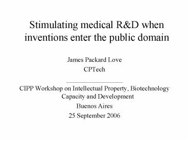 Stimulating medical R