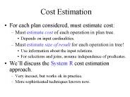 Cost Estimation