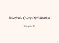 Relational Query Optimization PowerPoint PPT Presentation