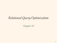 Relational Query Optimization