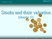 Stocks and their valuation