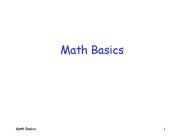 Math Basics