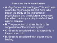 Stress and the Immune System