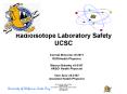 Radioisotope Laboratory Safety UCSC PowerPoint PPT Presentation