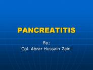 PANCREATITIS