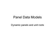 Panel Data Models