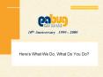 10th Anniversary  1999 - 2009 PowerPoint PPT Presentation
