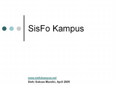 SisFo Kampus