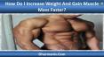 How Do I Increase Weight And Gain Muscle Mass Faster. PowerPoint PPT Presentation
