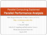 Slides Prepared from the CI-Tutor Courses at NCSA