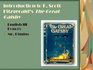 Introduction to F. Scott Fitzgerald