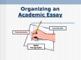 Organizing an Academic Essay PowerPoint PPT Presentation