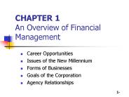 CHAPTER 1 An Overview of Financial Management