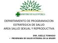 DEPARTAMENTO DE PROGRAMACION ESTRATEGICA DE SALUD AREA SALUD SEXUAL Y REPRODUCTIVA PowerPoint PPT Presentation