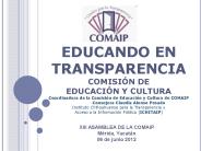 EDUCANDO EN TRANSPARENCIA