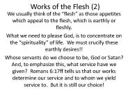 Works of the Flesh (2)
