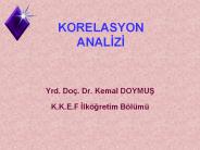 KORELASYON ANALIZI