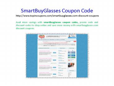 smartbuyglasses coupon code