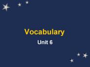 Vocabulary