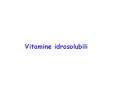 Vitamine idrosolubili PowerPoint PPT Presentation