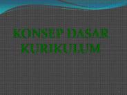 KONSEP DASAR KURIKULUM