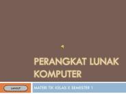PERANGKAT LUNAK KOMPUTER