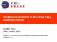 Institutional investors in the Hong Kong securities market PowerPoint PPT Presentation