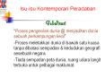 Isu-isu Kontemporari Peradaban PowerPoint PPT Presentation