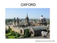 OXFORD PowerPoint PPT Presentation