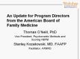 An Update for Program Directors from the American Board of Family Medicine PowerPoint PPT Presentation
